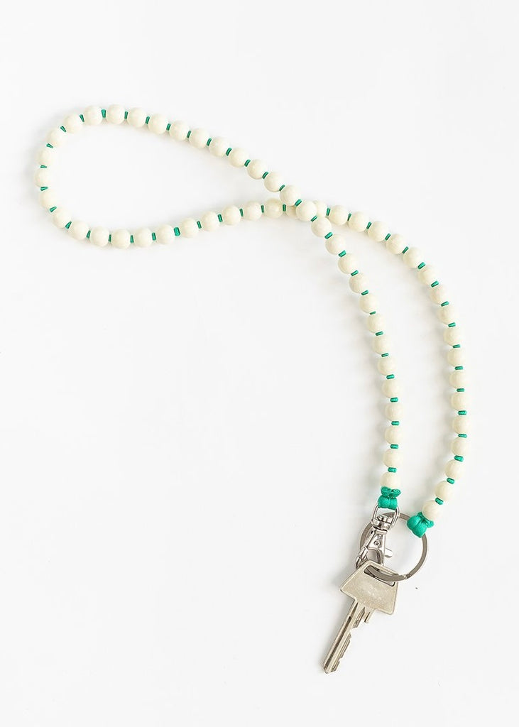 Perlen Long Keyholder - Opal & Green