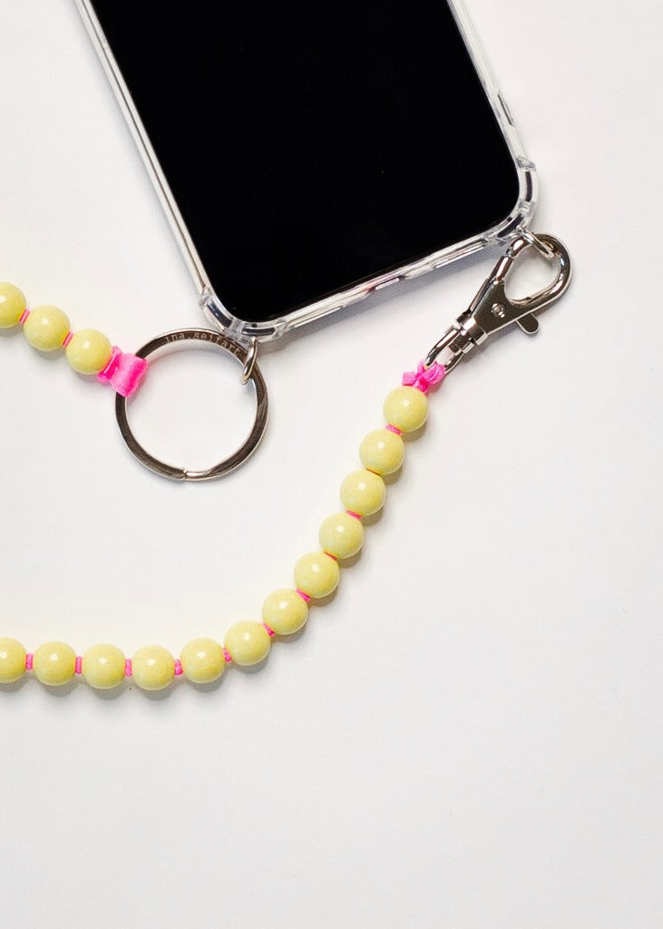 iPhone Necklace - Yellow & Rose