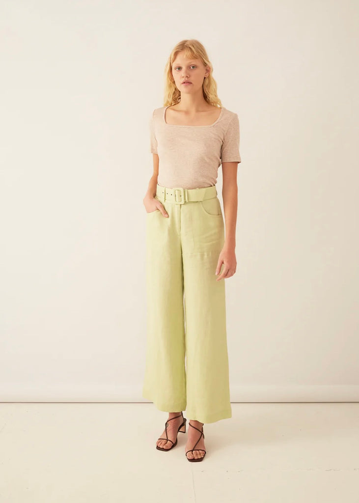 Darcey Trouser - Mint Twill