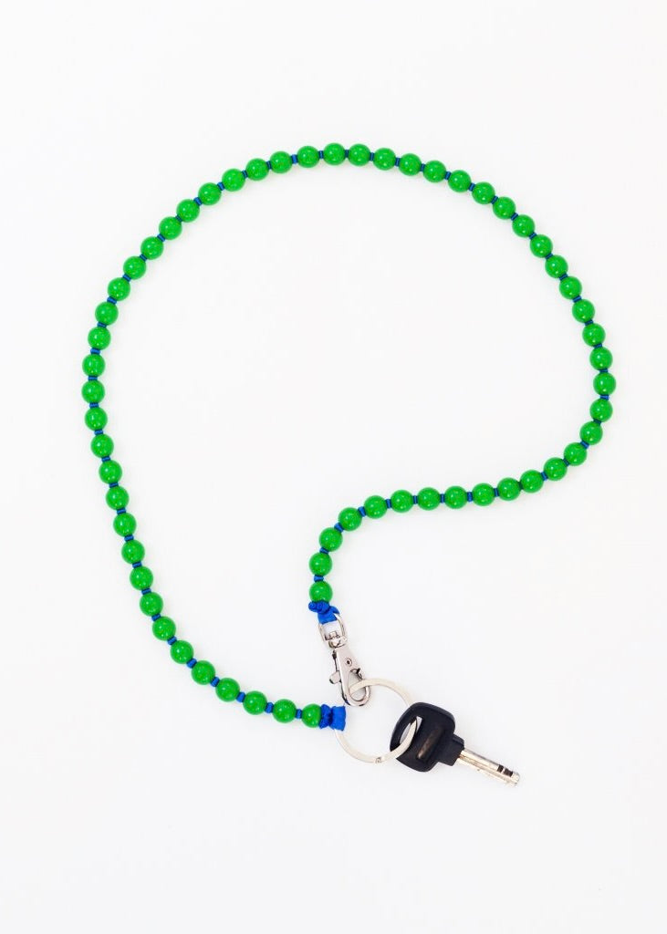 Perlen Long Keyholder - Green & Blue