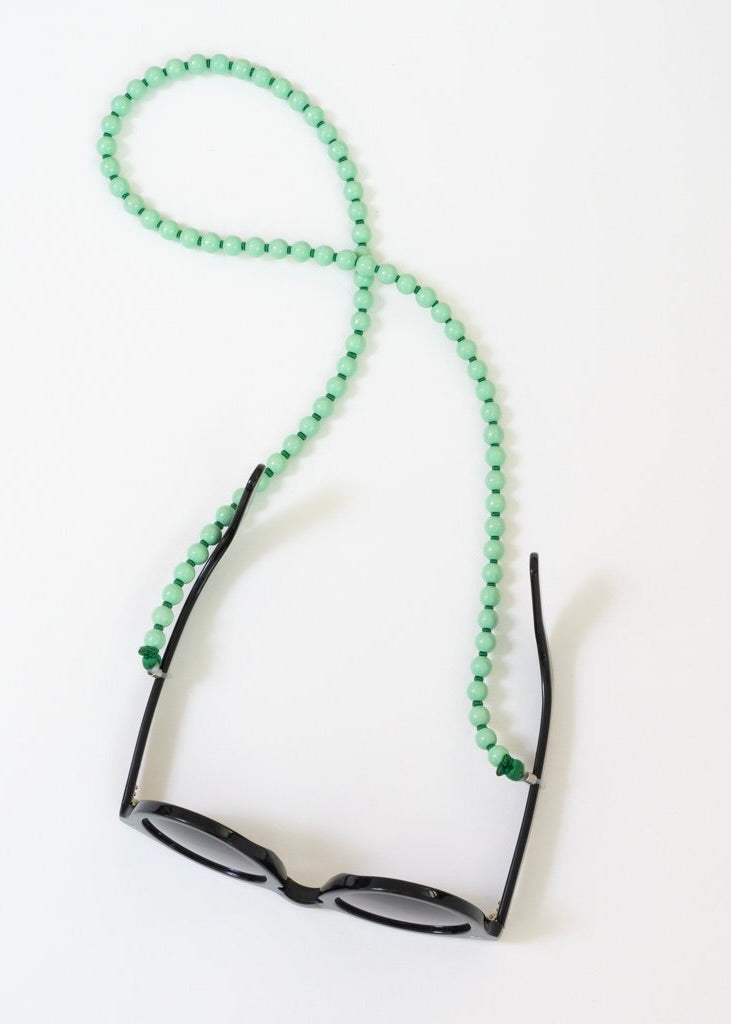 Glasses Chain - Pastel Green & Dark Green