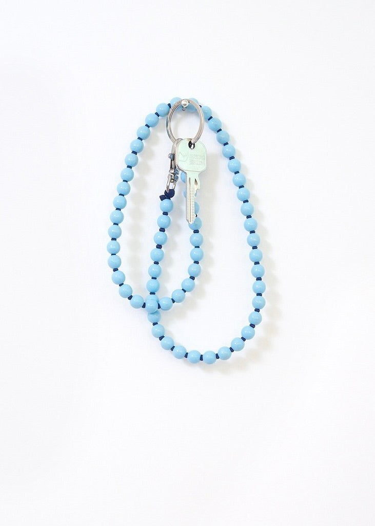 Perlen Long Keyholder - Pastel blue & Dark Blue