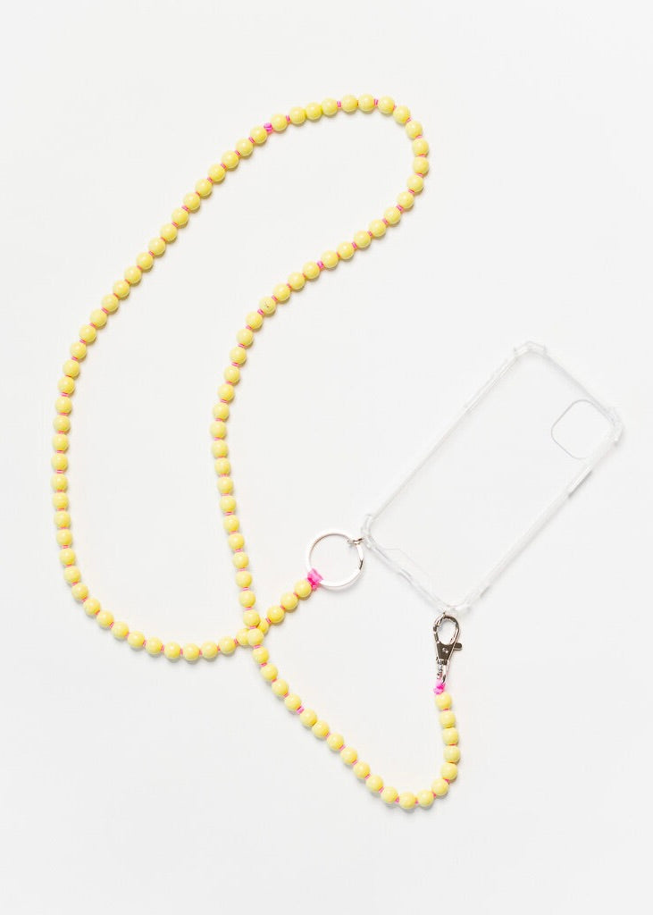 iPhone Necklace - Yellow & Rose