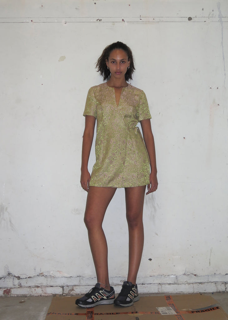 Flowering Wrap Dress