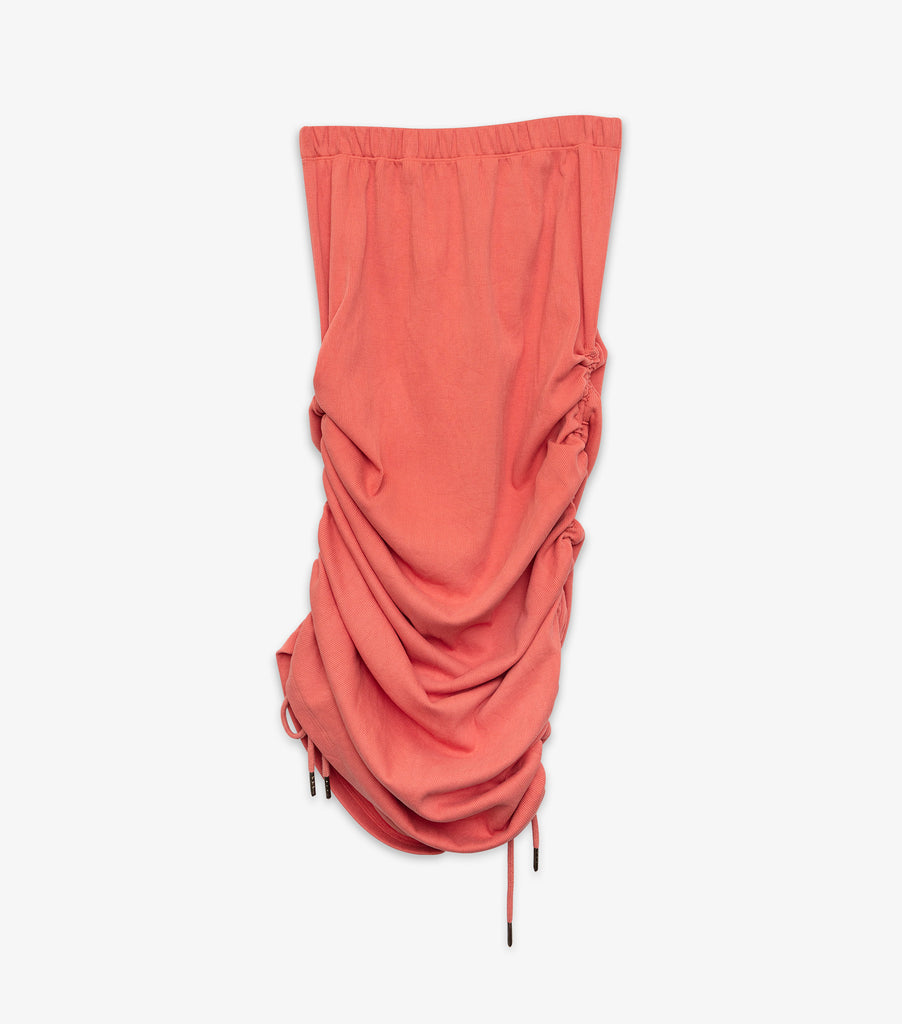 Petra Ruched Skirt - Coral Pink