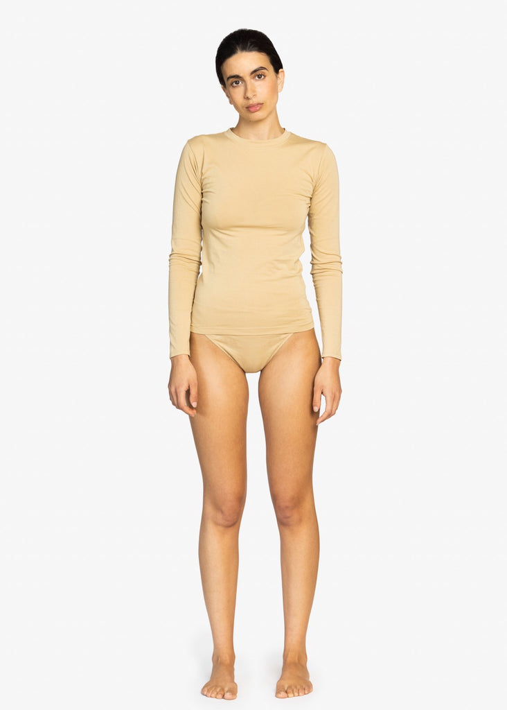 Gwen Long Sleeve Tee - Sand