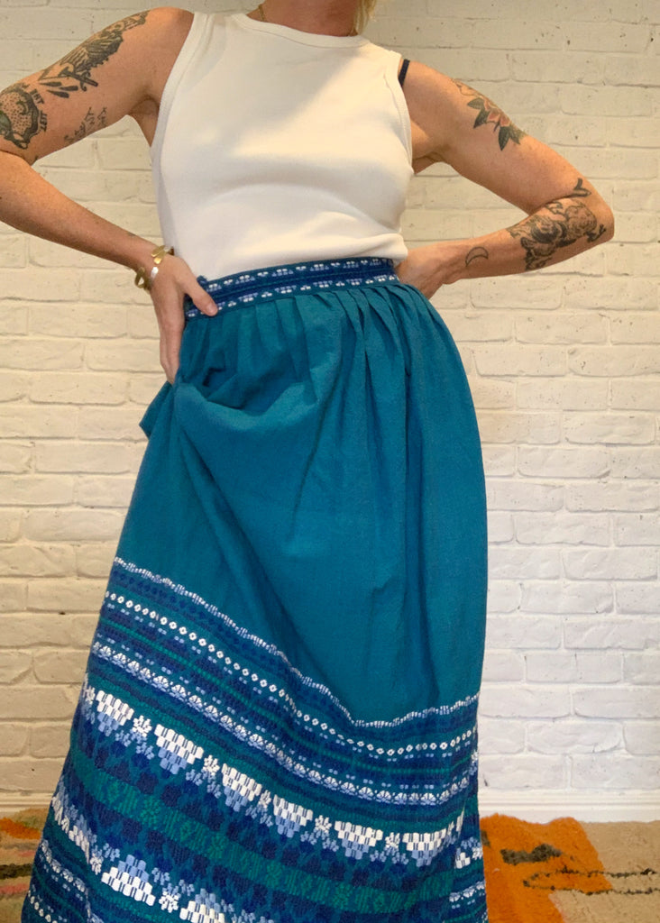 Vintage Guatemalan Handwoven Skirt