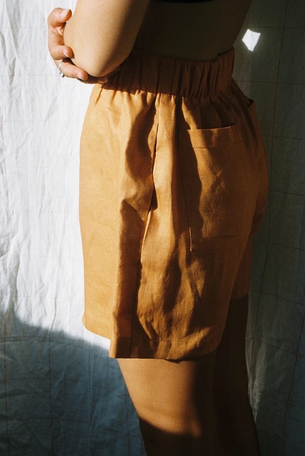 Scrunchie Shorts - Orange
