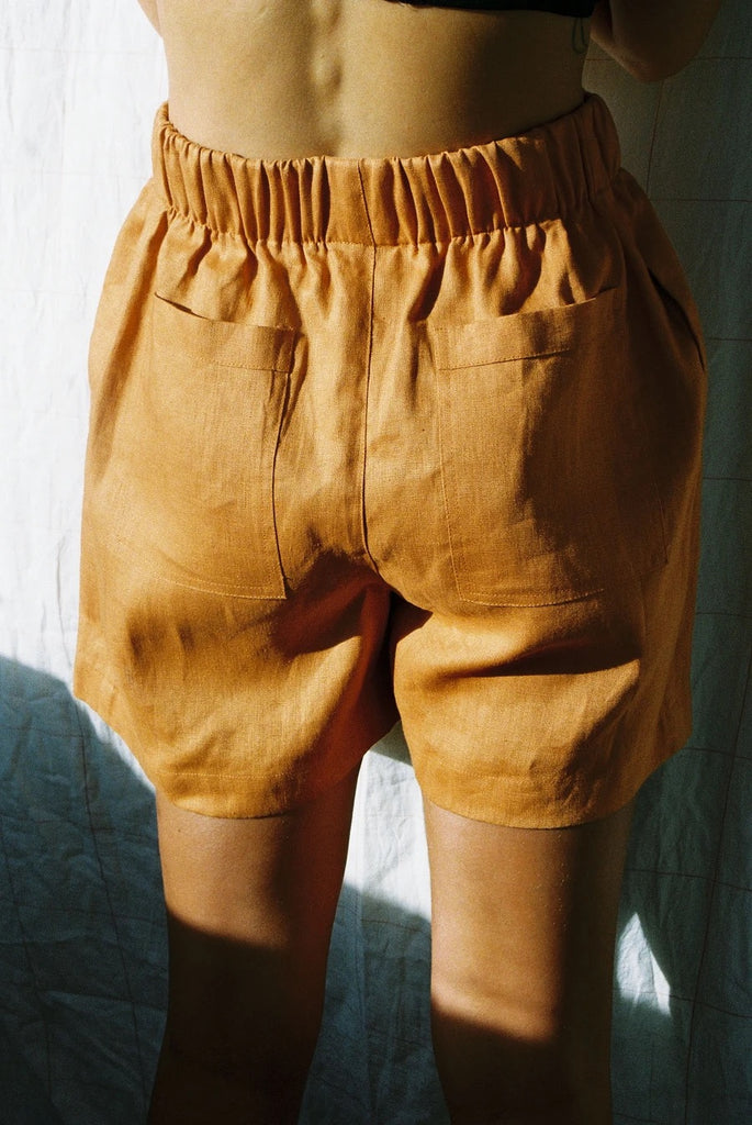 Scrunchie Shorts - Orange